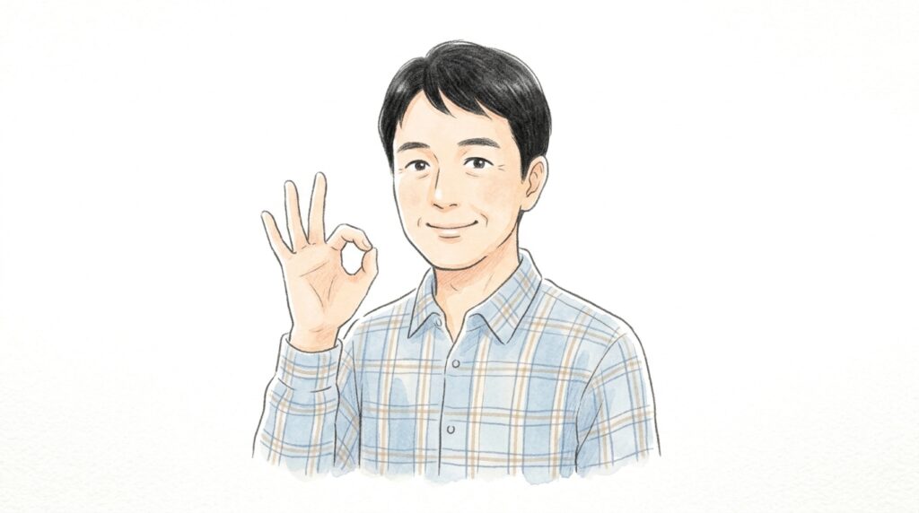 OKマーク 男性