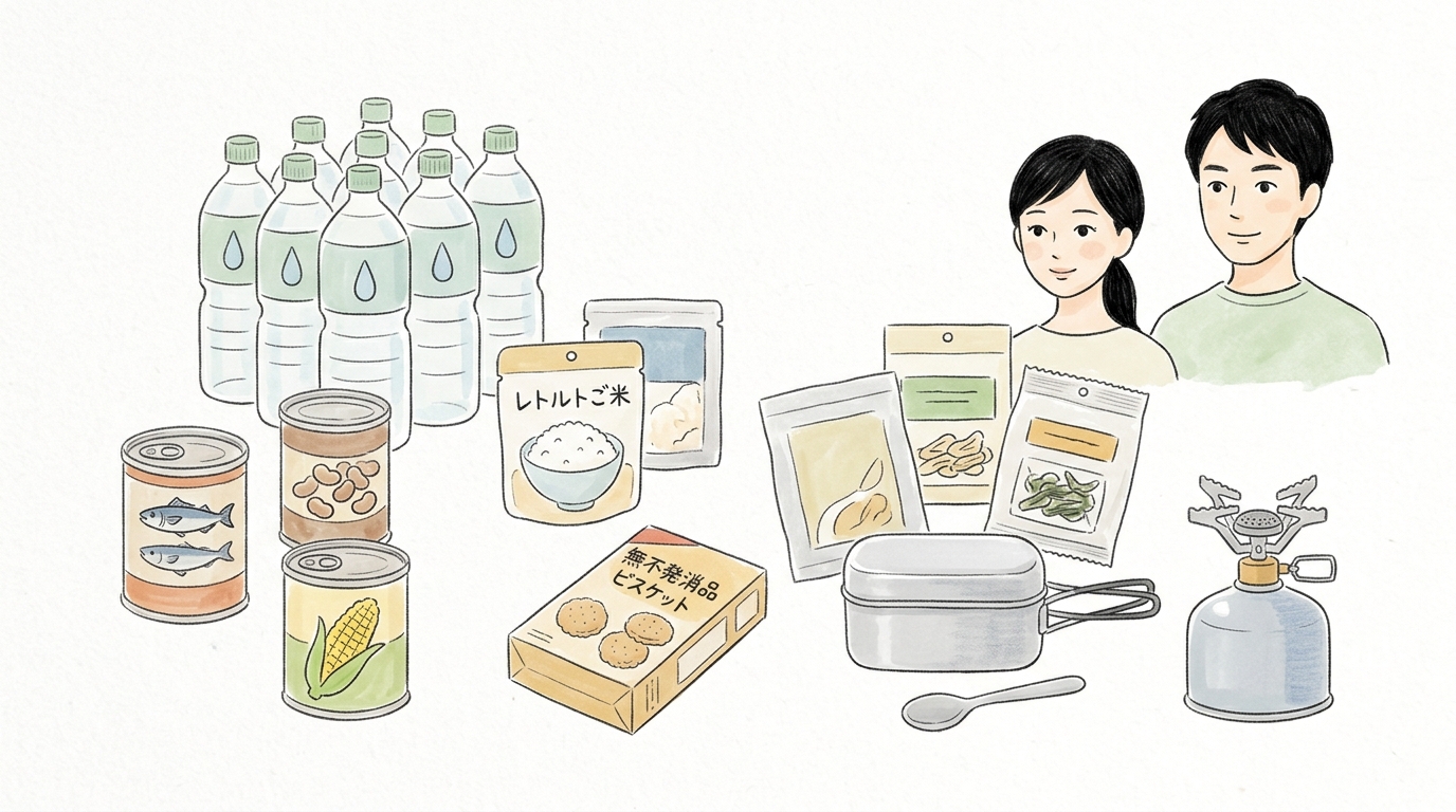 タイプ別・非常食のおすすめ|主食からお菓子まで