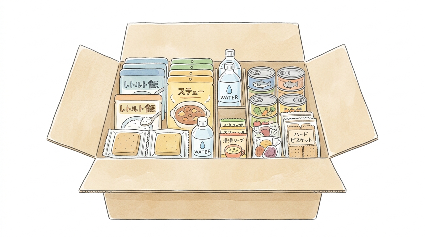 手軽に備えるなら非常食セット