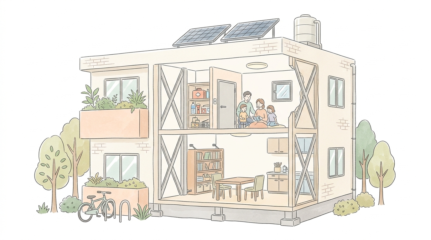 マンション在宅避難の絶対条件と耐震基準・家具固定